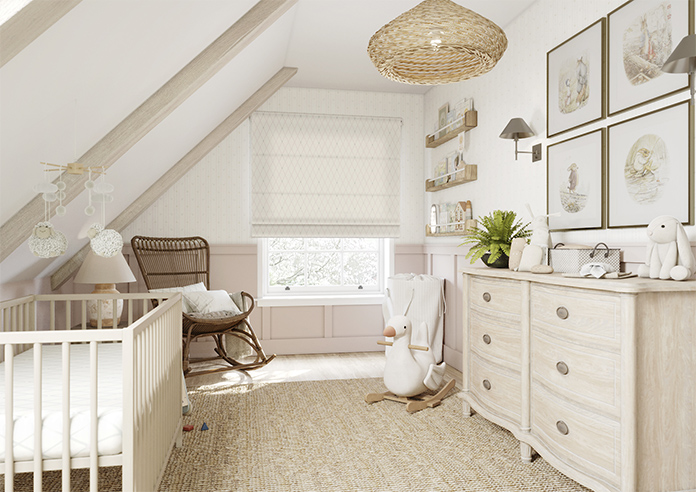 Puddle Down, Trellis Dolly Mix - Roman Blind - Image 6